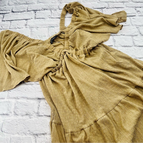 Dresses & Skirts - Boho Off-Shoulder XL Maxi Sundress Crepe Tiered